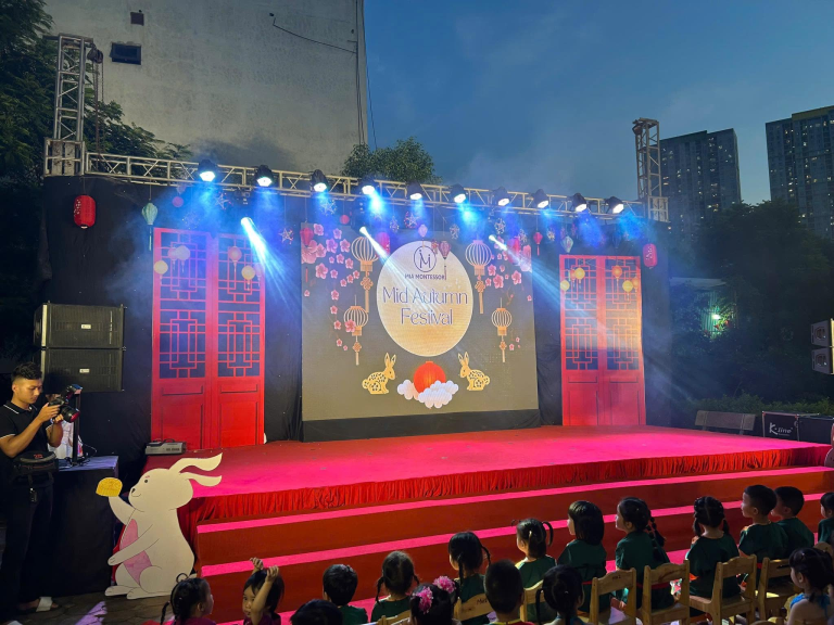 Màn LED Trung thu tại trường học do Thành Chung Event thi công
