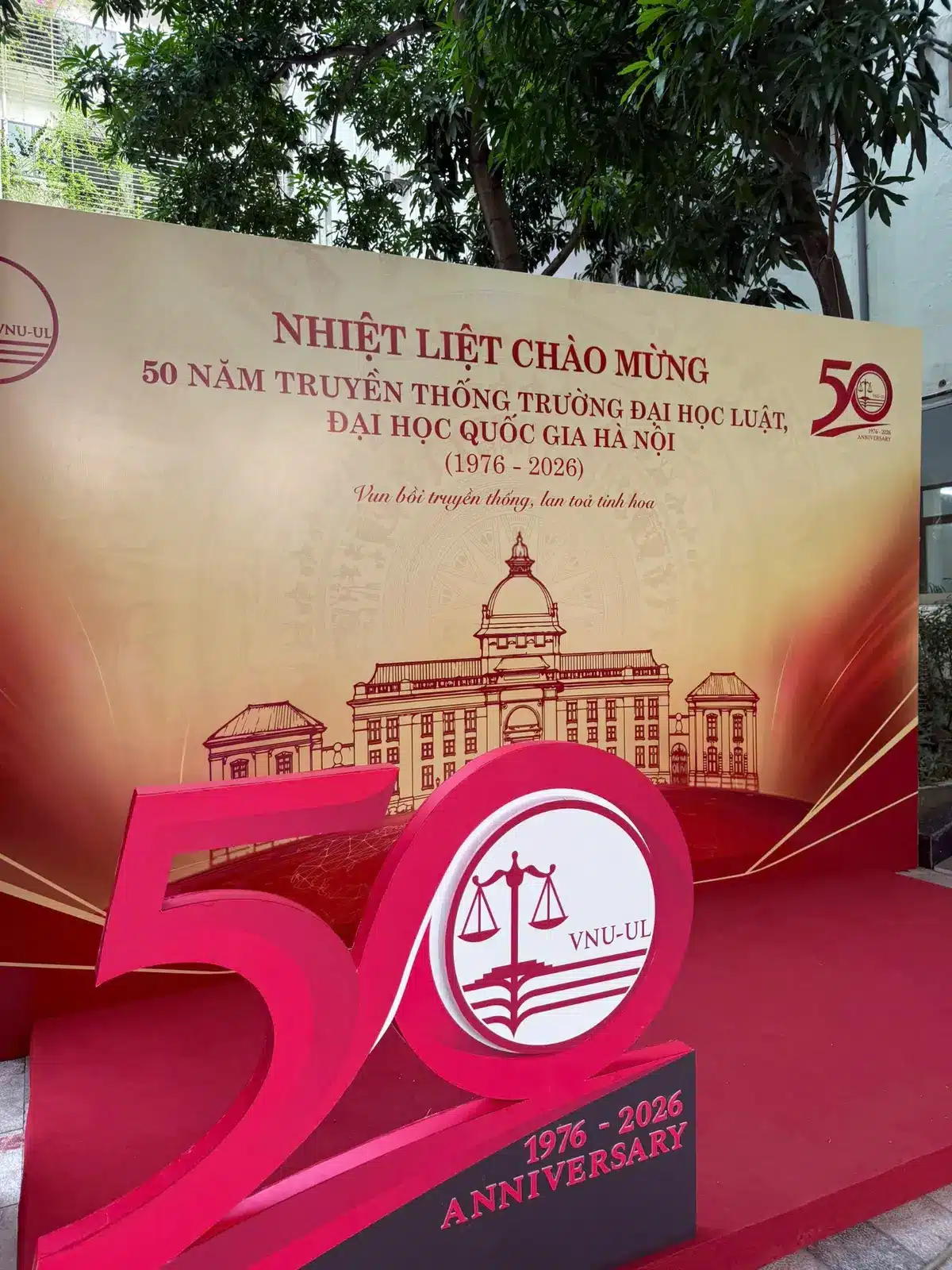 Mô hình số 50 tại lễ kỷ niệm Trường Đại học Luật ĐHQGHN