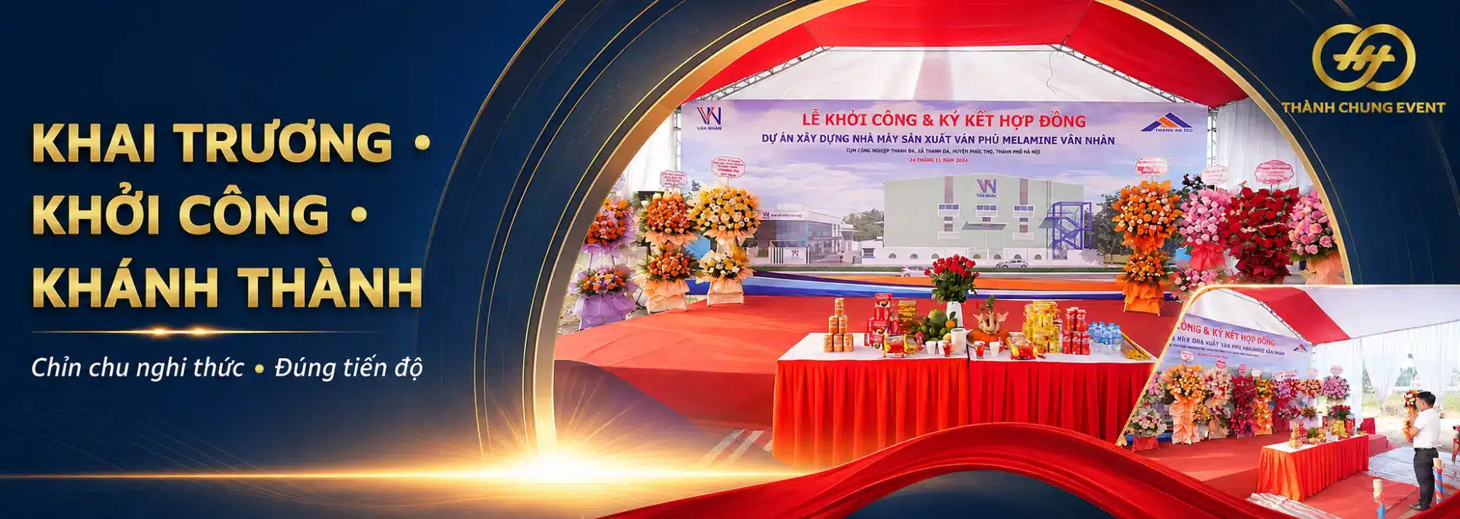 Tổ chức lễ khai trương trọn gói tại Hà Nội – Thành Chung Event