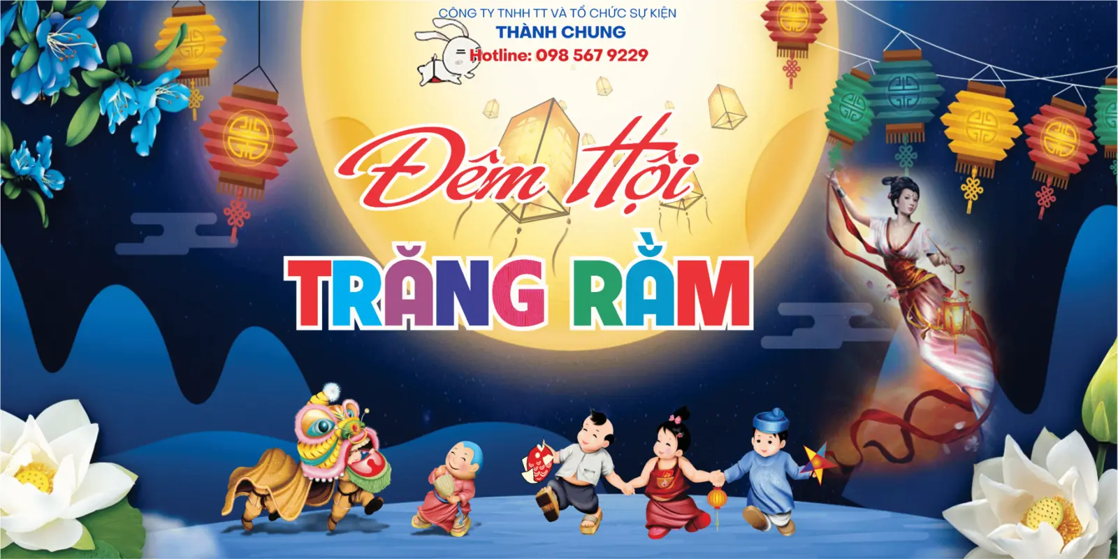 Mẫu màn LED Đêm hội Trăng rằm 2026